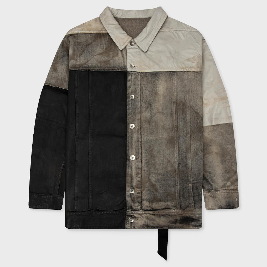 Jumbo Worker Denim Jacket - Dust/Black/Cream