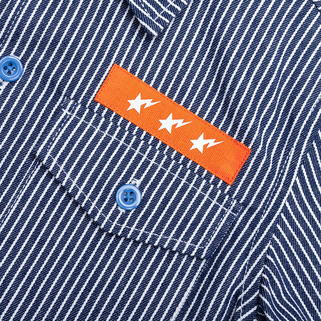 Kid's Hickory Baby Milo Patch S/S Shirt - Navy – Feature