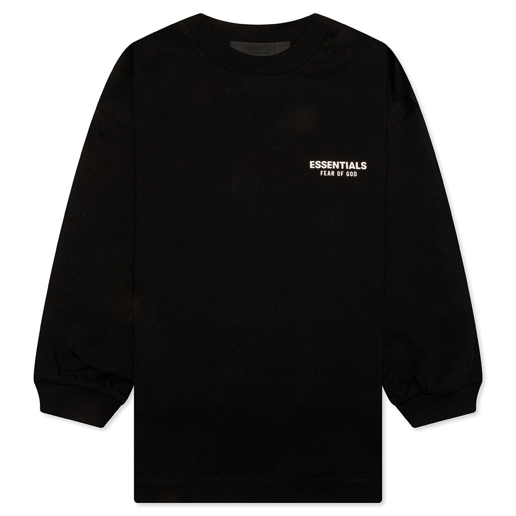 Felpa Pesante Classica Fear Of God Essentials Per Bambini - Pile Essenziale Nero Taglie 8/12/14/16 Anni