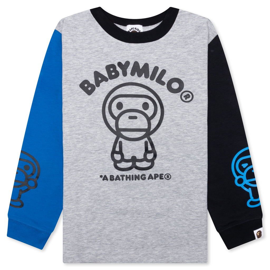 Kid's Multi Baby Milo L/S Tee - Gray – Feature