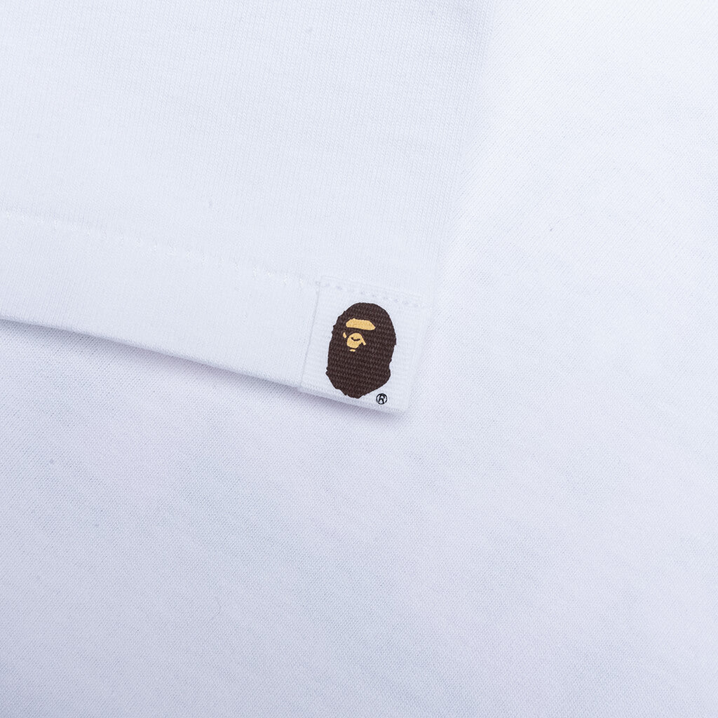 BAPE® SHARK MILO ON BAPE TEE ホワイトXS Kid's Shark Milo on Bape Tee - White/Pink – Feature