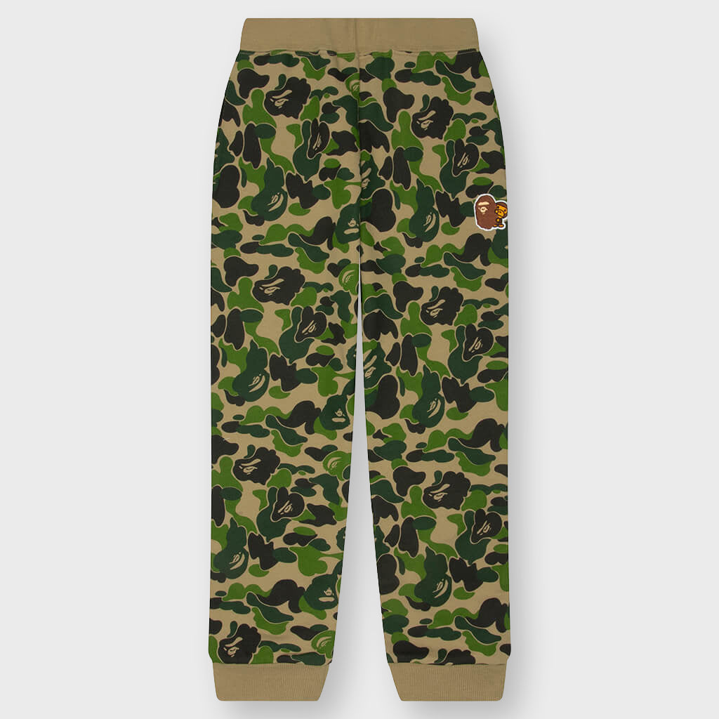 Kids ABC Camo Ape & Milo One Point Sweat Pants - Green