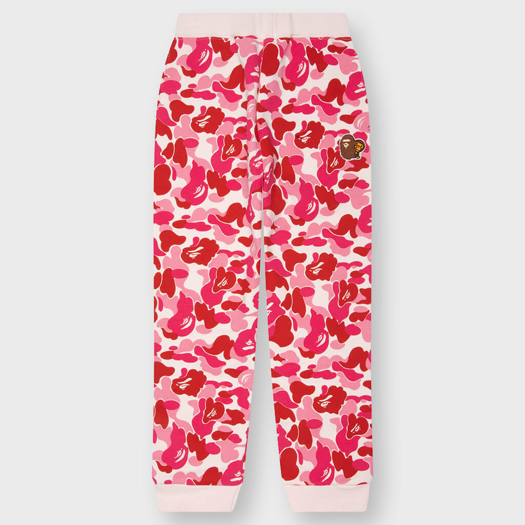 Kids ABC Camo Ape & Milo One Point Sweat Pants - Pink