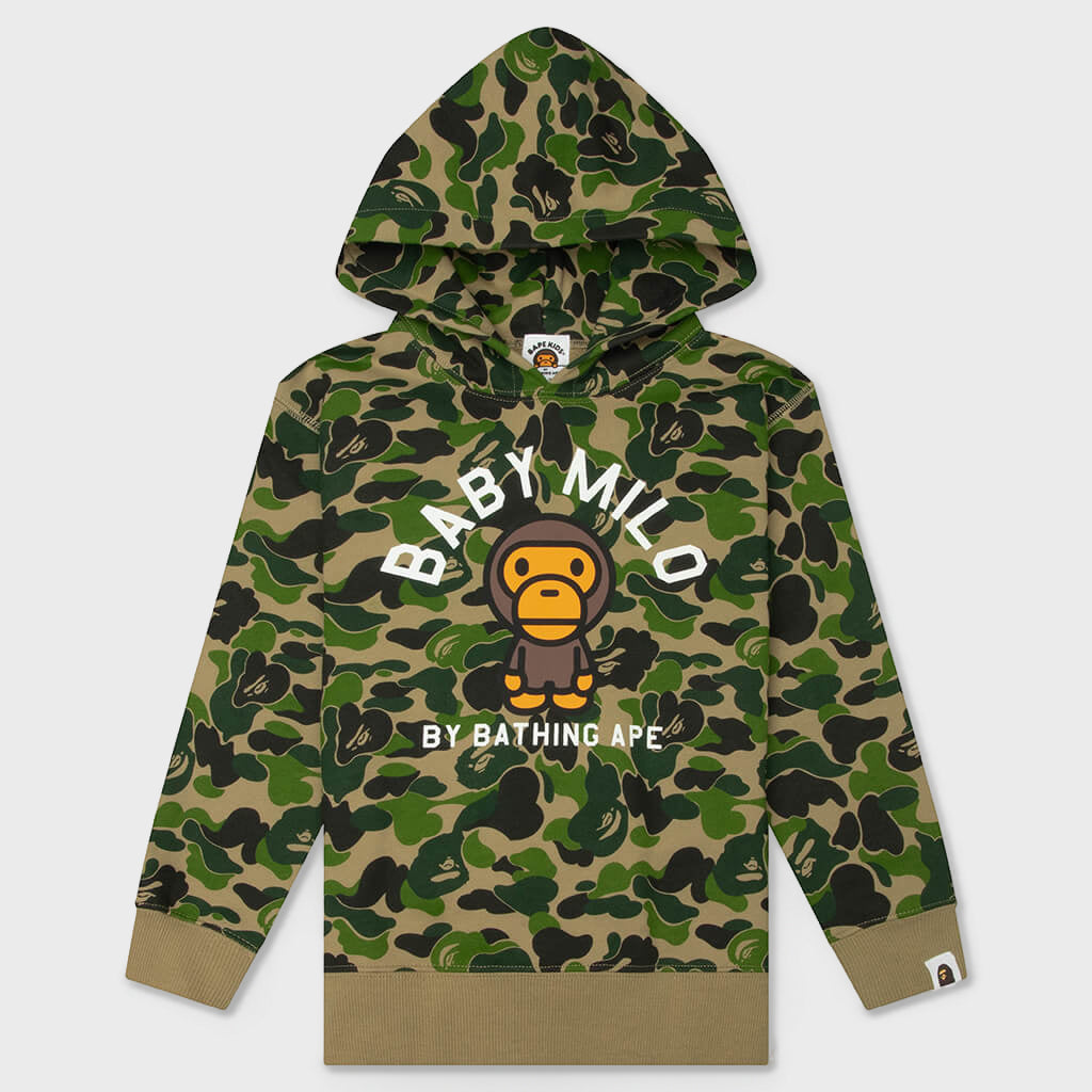 Kids ABC Camo Baby Milo Pullover Hoodie - Green