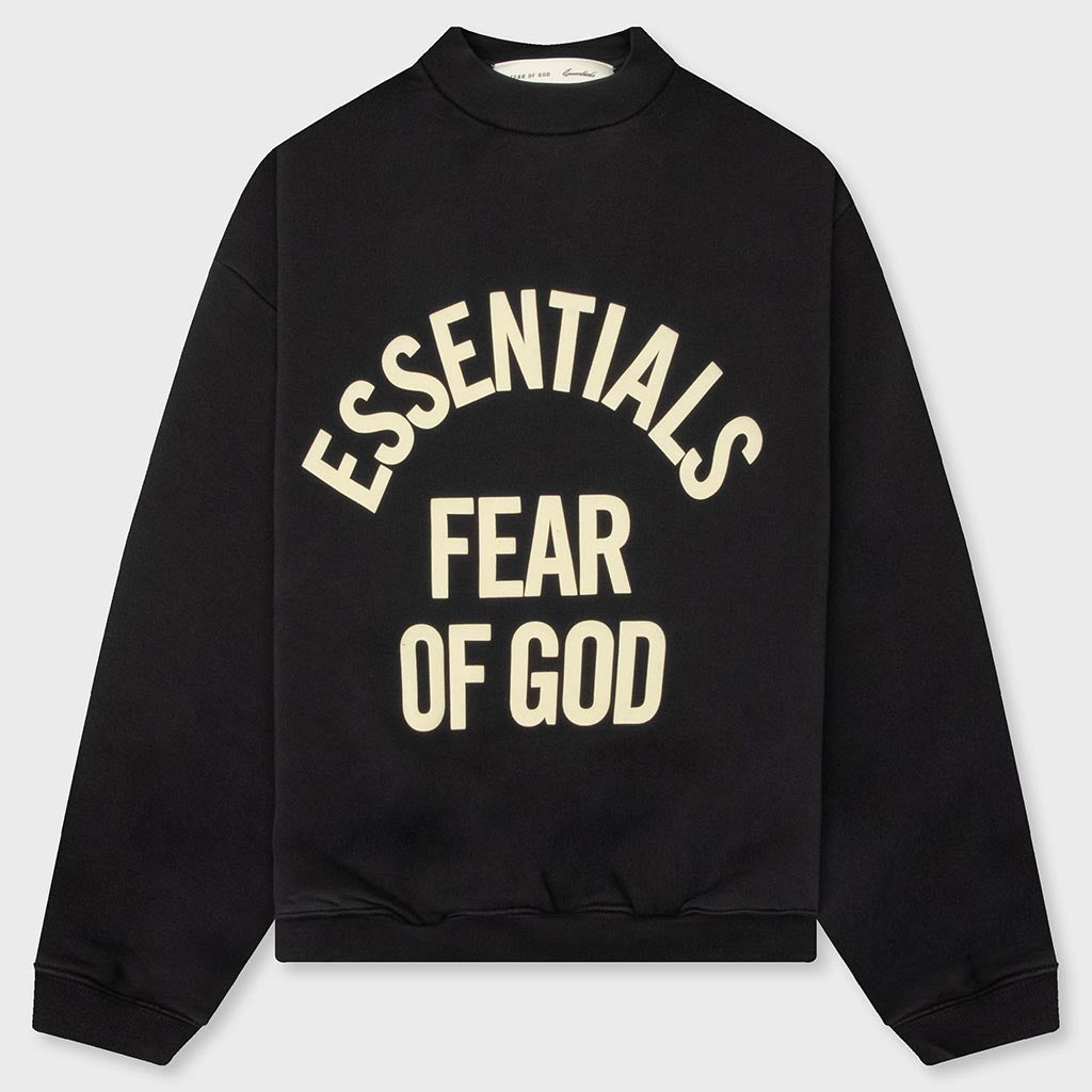 Kids Campus 90s Crewneck Sweatshirt - Faded Black