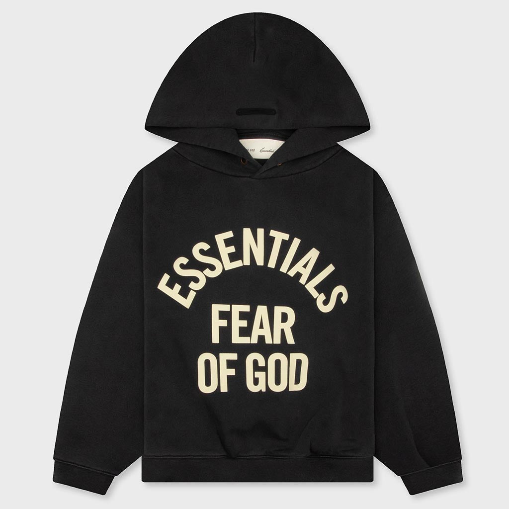 Kids Campus 90s Hoodie - Faded Black
