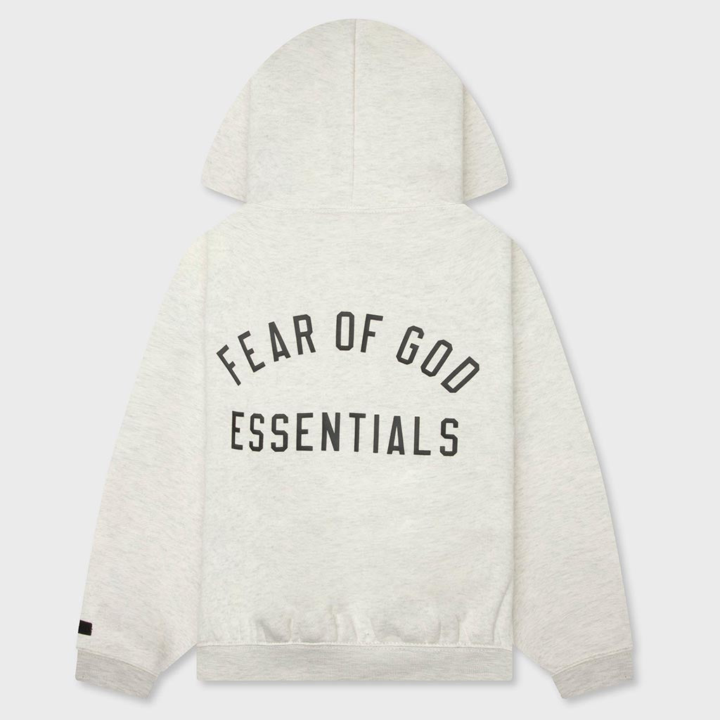 Kids Classic Full Zip Hoodie - Oatmeal Heather/Light Heather – Feature