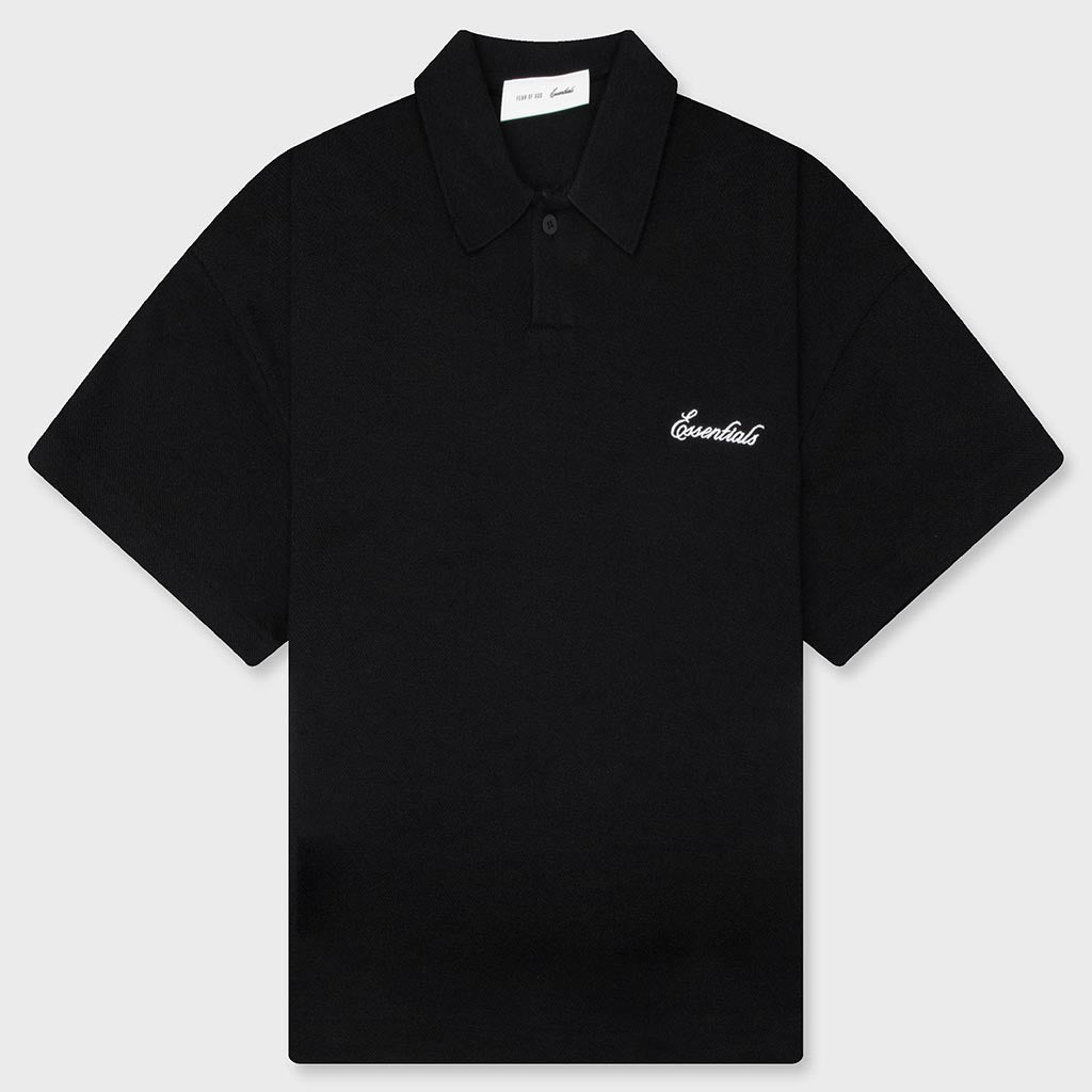 Kids Pique Signature Classic Polo - Vintage Black