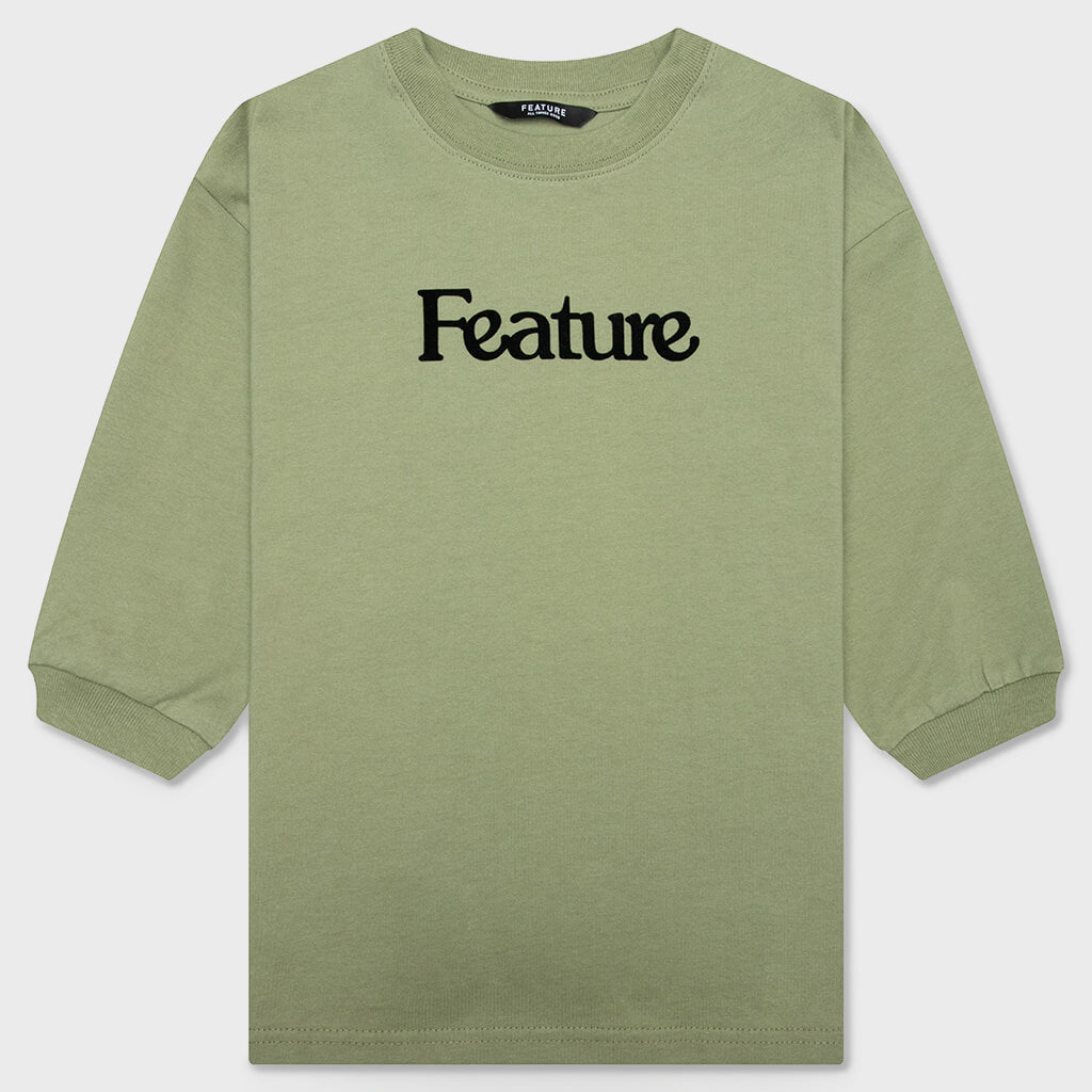 Kids Academy L/S T-Shirt - Oil Green