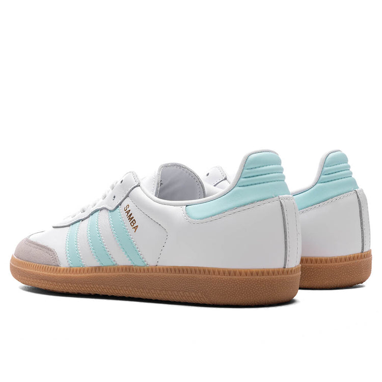adidas gazelle silver green womens adidas Disney Samba Jane Shoes - Kids - Crystal Sky / Cloud White / Gum main image 1