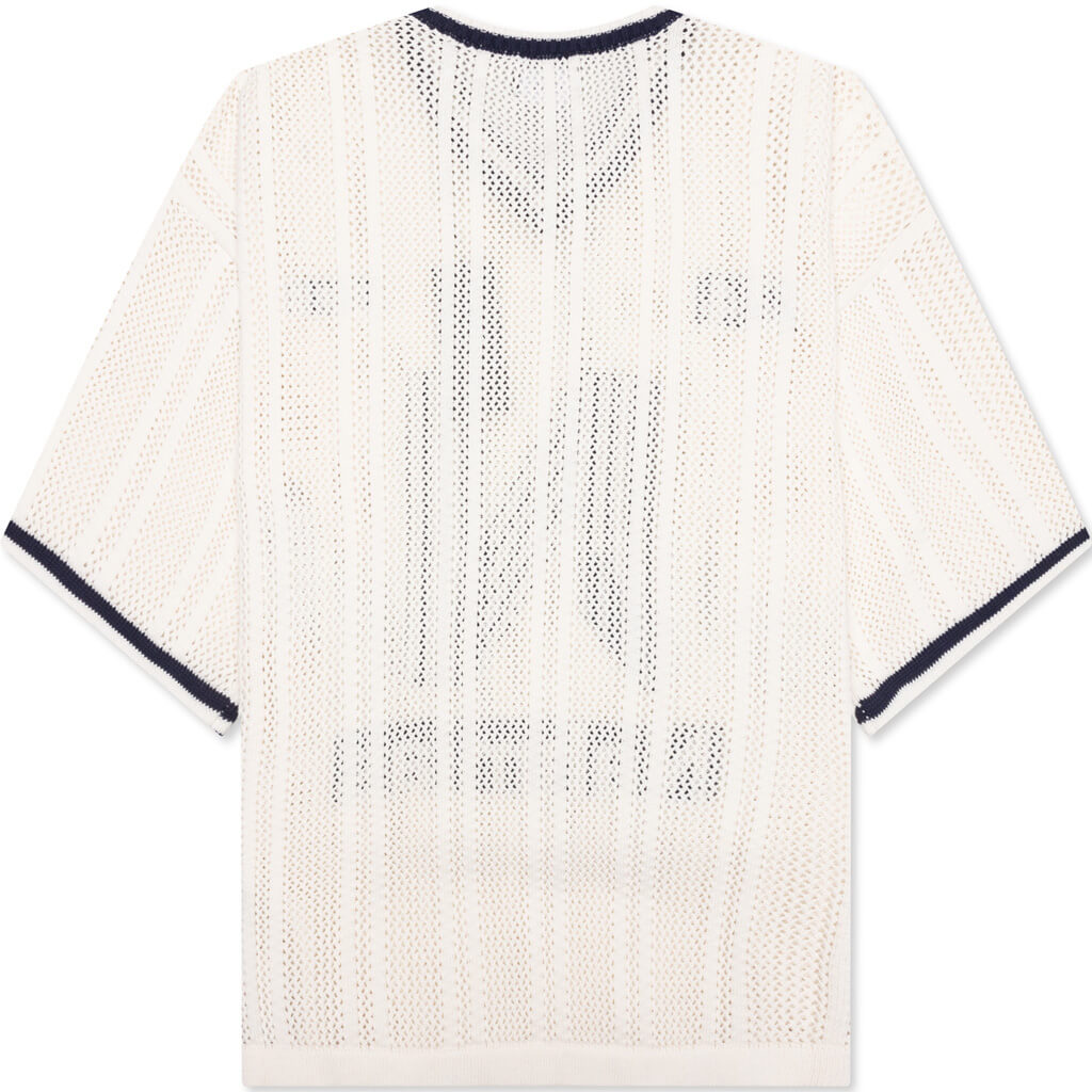 SPECIALGUEST × ICE&TECHNO football Knit Knitted Tech 'N' Football Shirt - Ivory – Feature