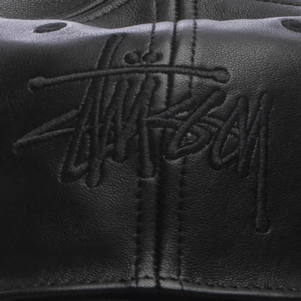 Leather Basic Stussy Cap - Black – Feature