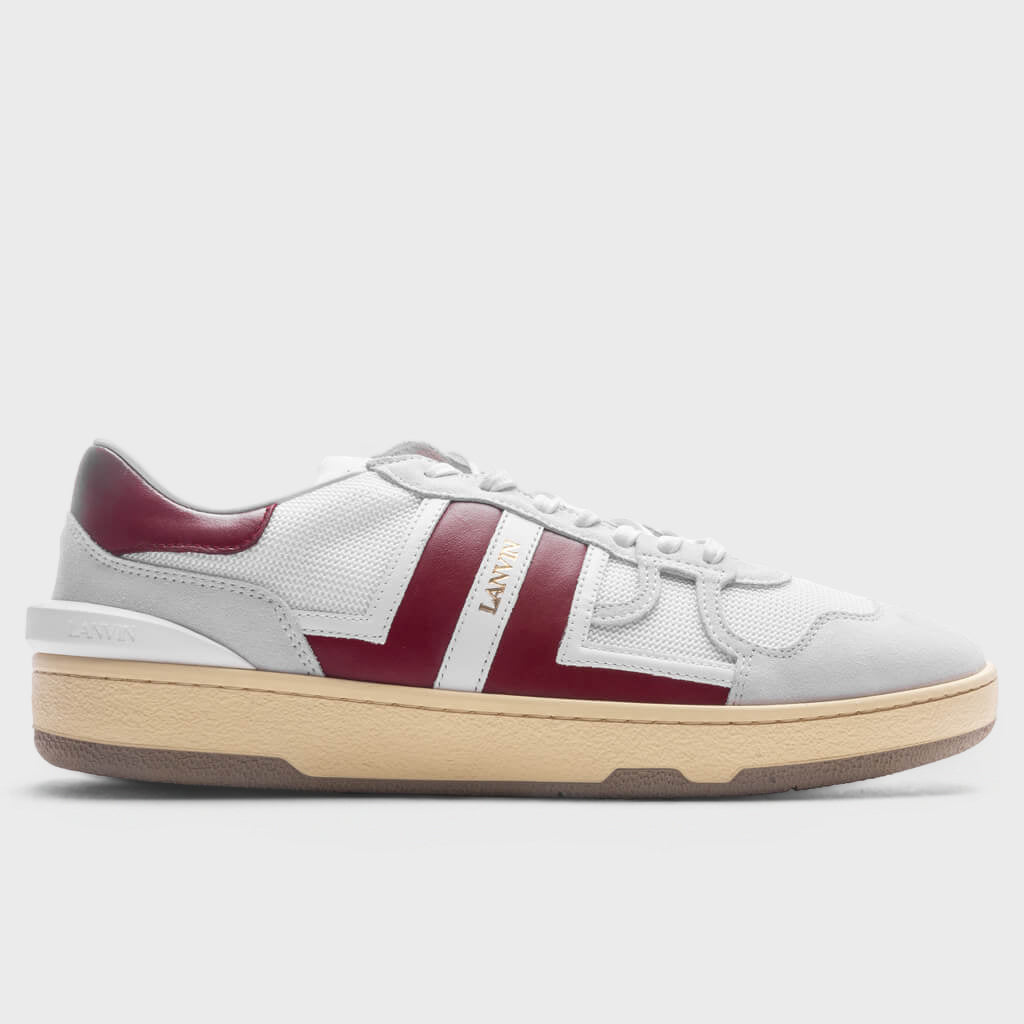 Clay Low Top - White/Burgundy