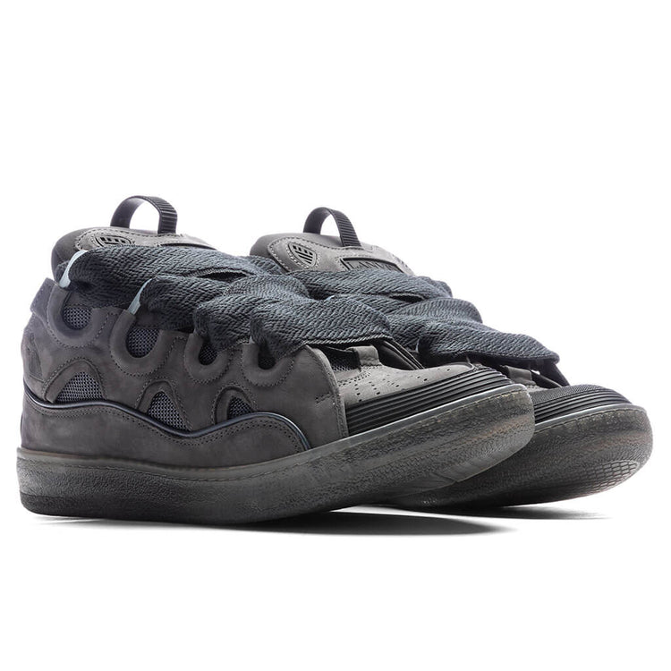 Lanvin Black and Dark Gray Athletic Sneakers Black And Grey Reflective Curb Sneakers Lanvins | eBay main image 2