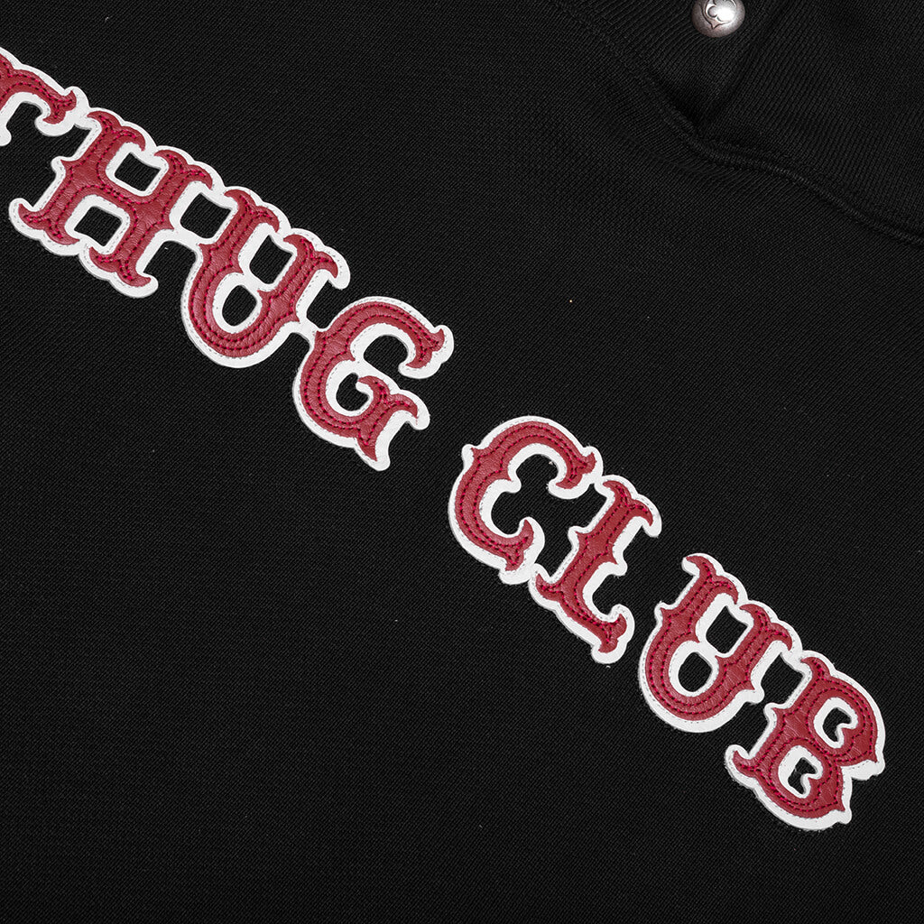 Leather Flame Hoodie - Black – Feature