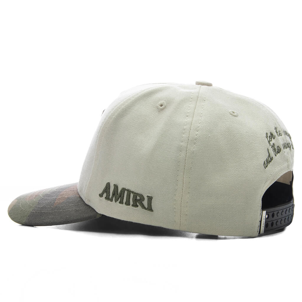 MA Outline Camo Canvas Hat - Alabaster – Feature