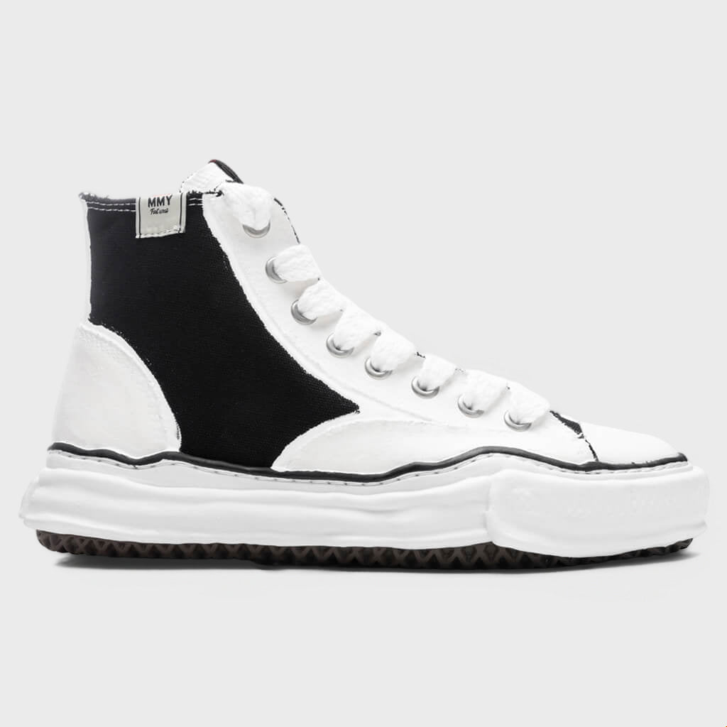Peterson High OG Sole Rubber Painted Canvas Sneaker - Black/White