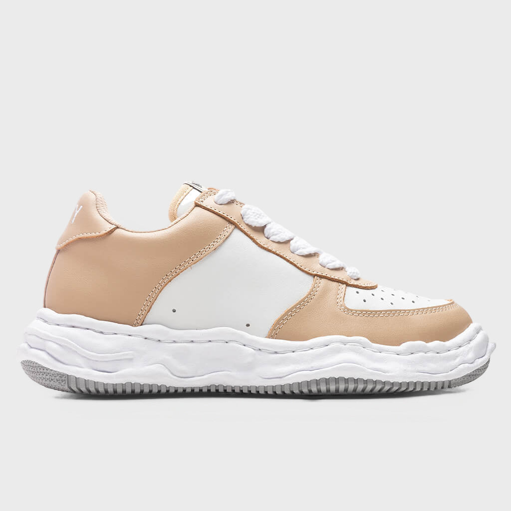 Wayne Low OG Sole Leather Sneaker - Beige/White