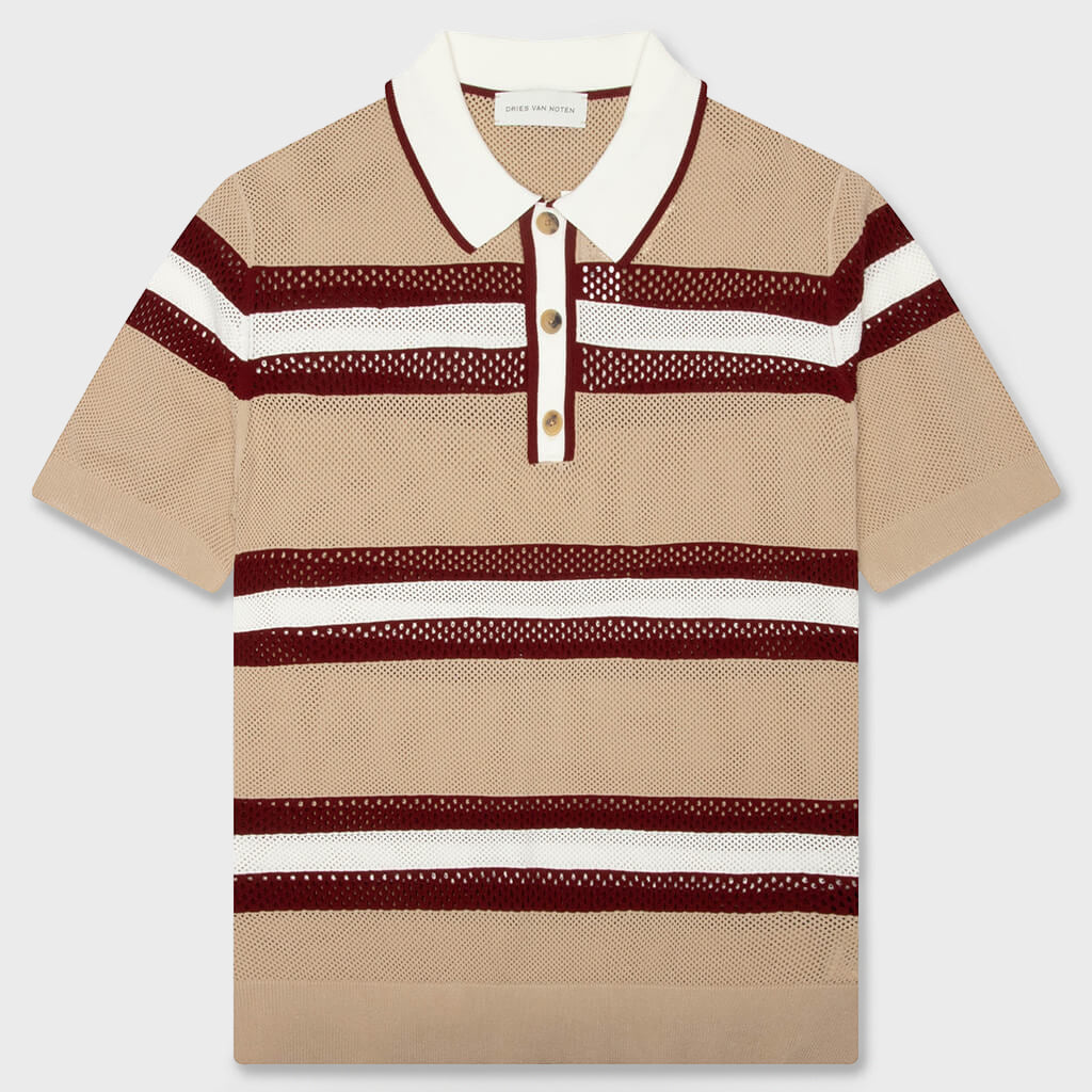 Mercy Stripe 3701 M.K. Polo - Beige