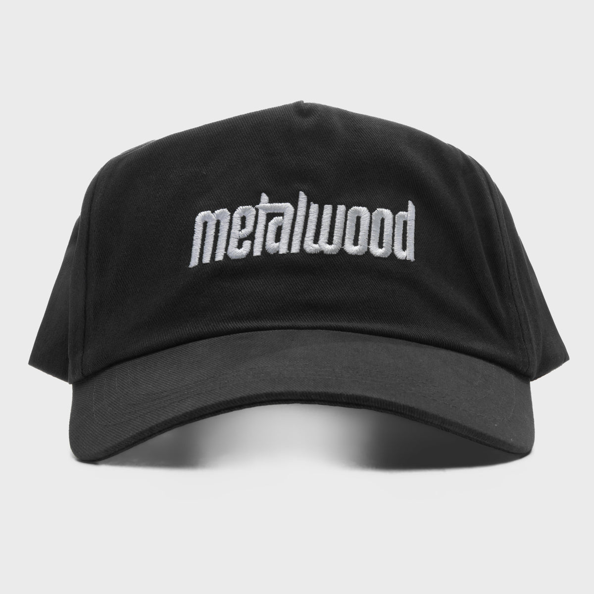 Metal Logo 5-Panel Hat - Black