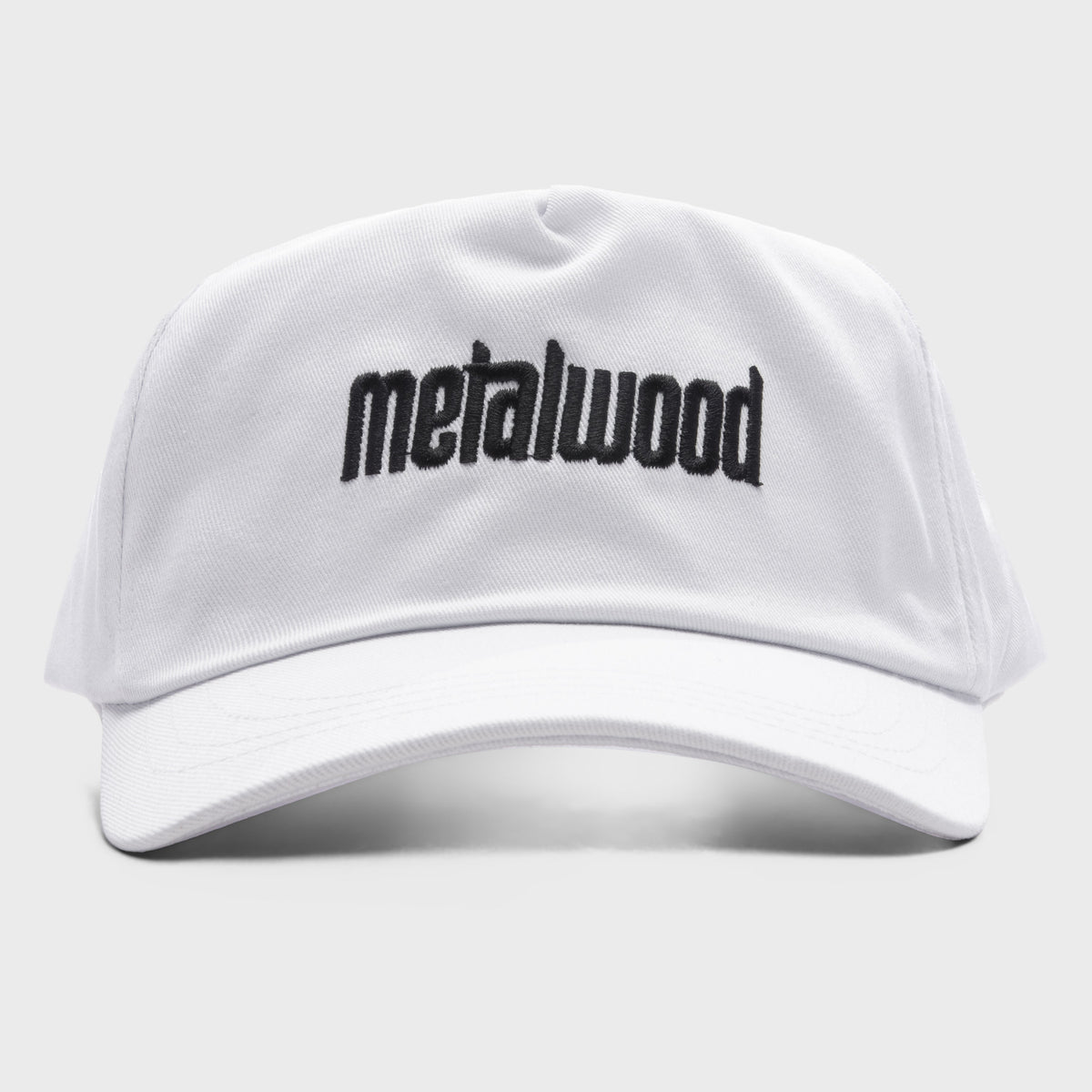 Metal Logo 5-Panel Hat - White