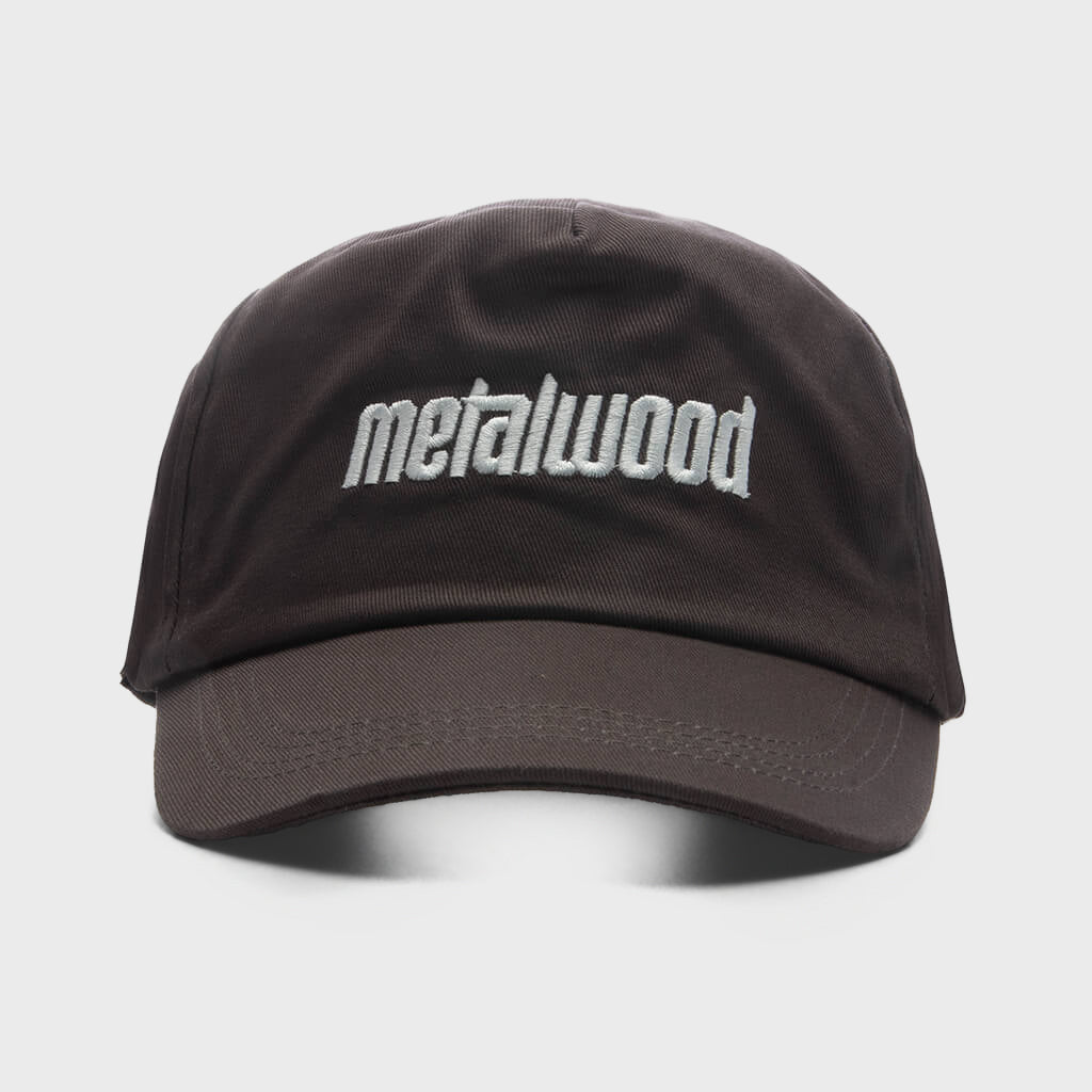 Metal Logo 5-Panel Hat - Brown