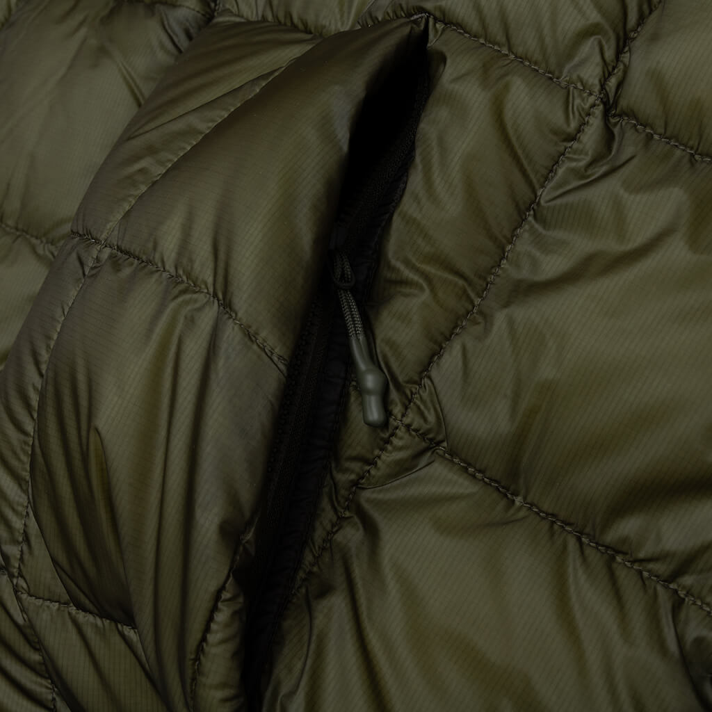 J.DEAN 　Stussy オリーブグリーン ファーダウン J.DEAN 様専用 Stussy オリーブグリーン ファーダウン