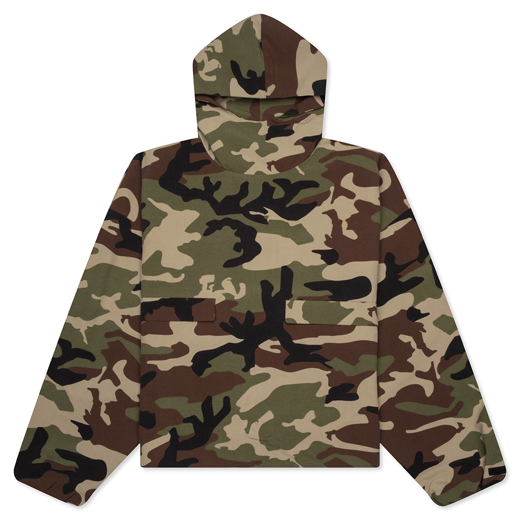 FEAR OF GOD ESSENTIALS フーディ 202BT244788F Military Nylon Hooded Anorak - Woodland Camo – Feature