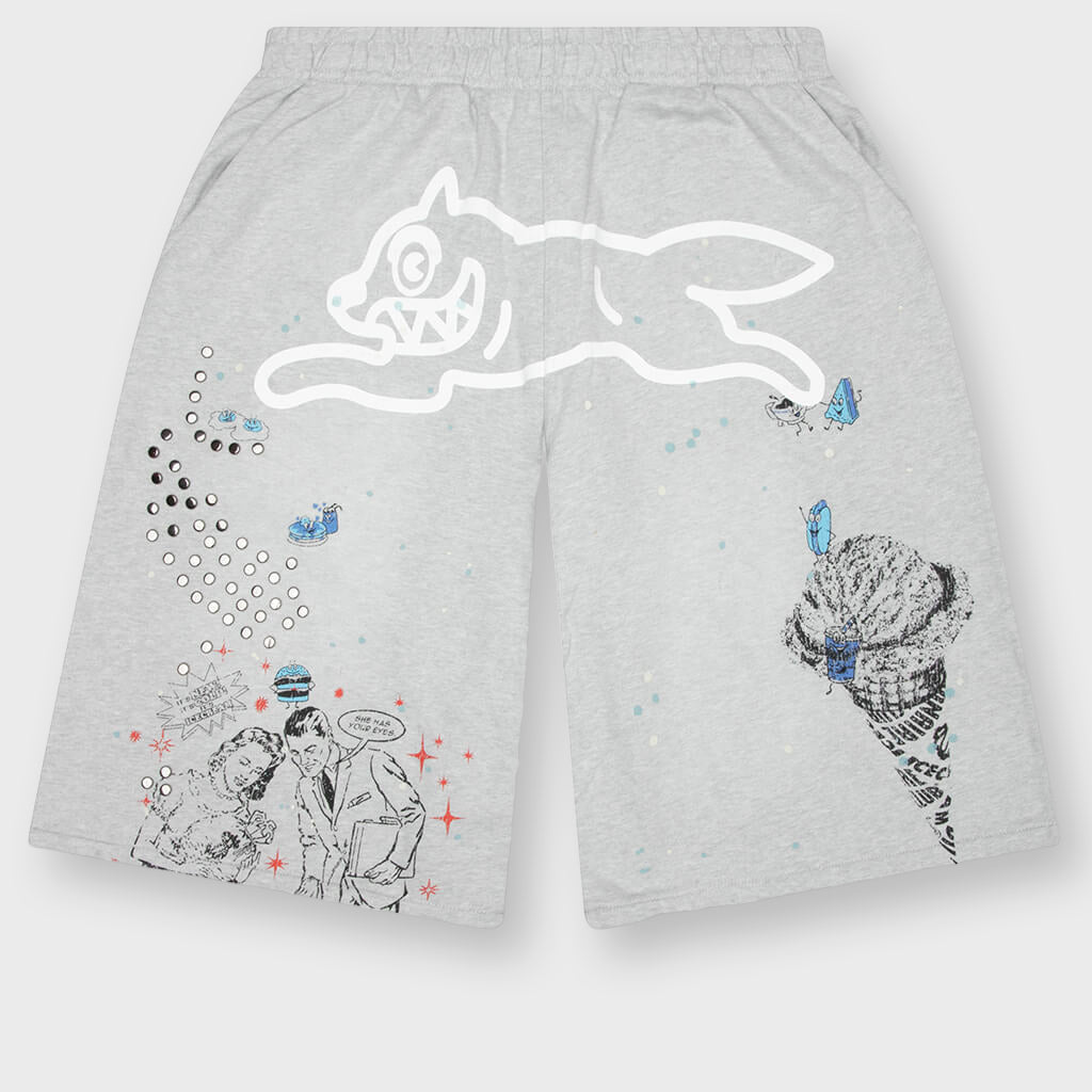Milk Shake Terry Shorts - Heather Grey