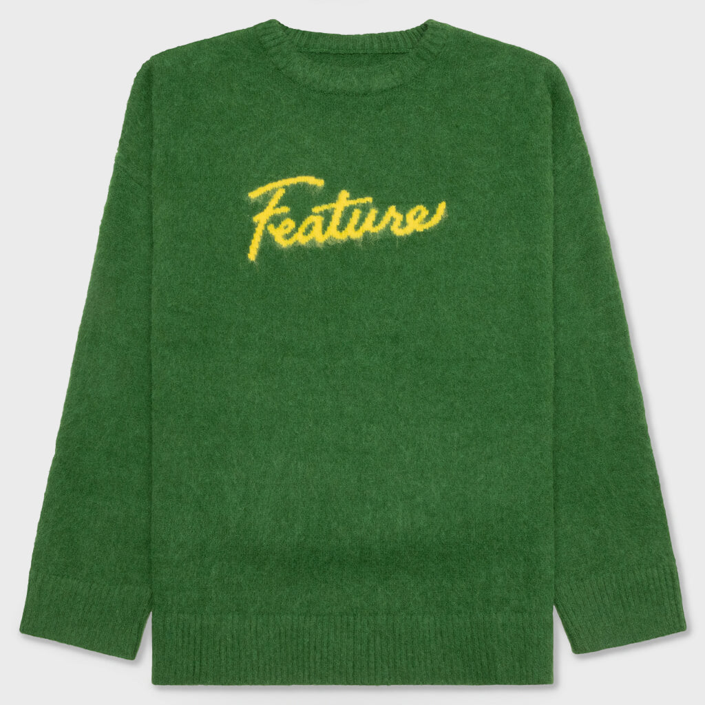 Script Logo Sweater - Green