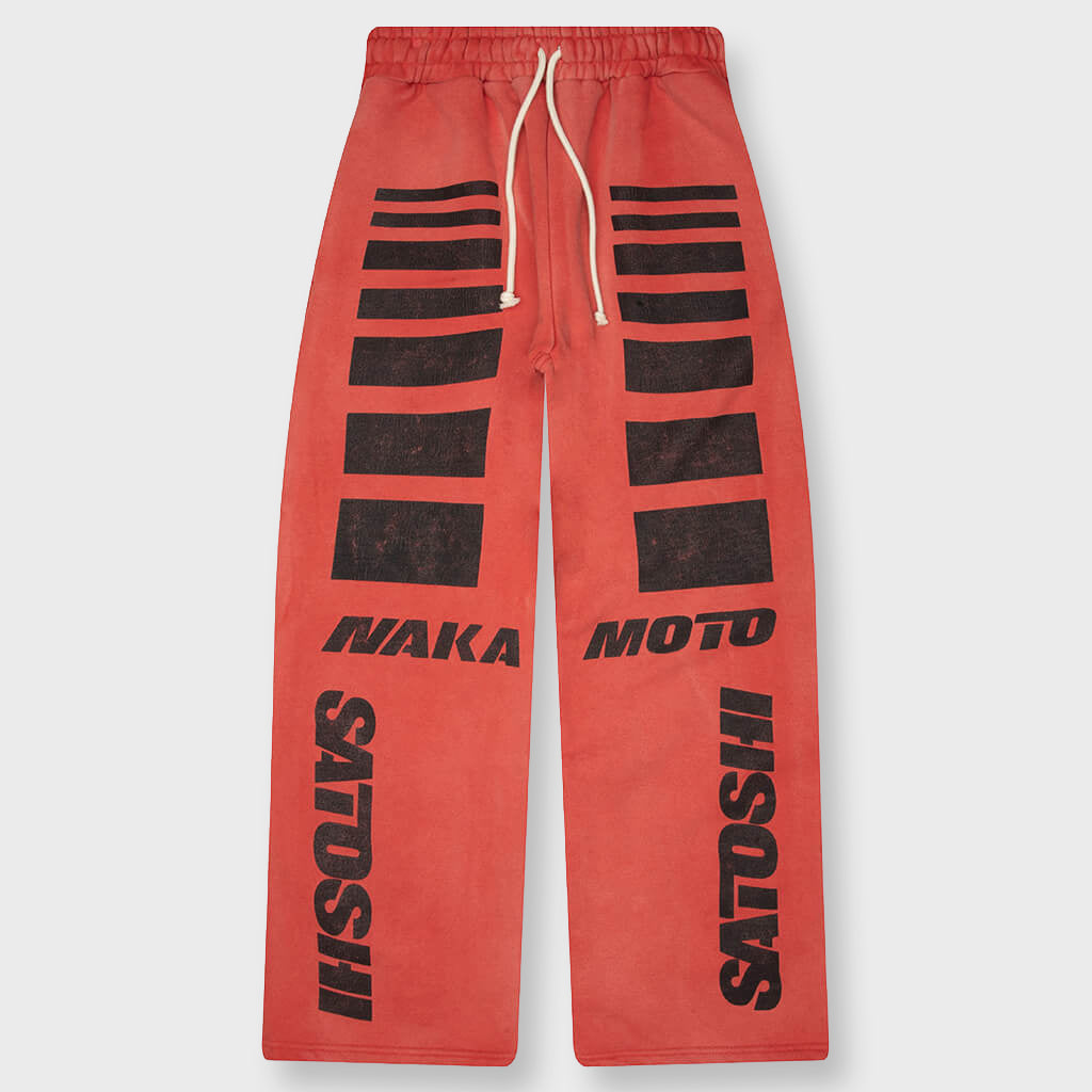 Moto Sweatpants - Red