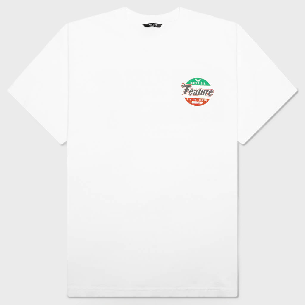 Motor Oil Tee - White