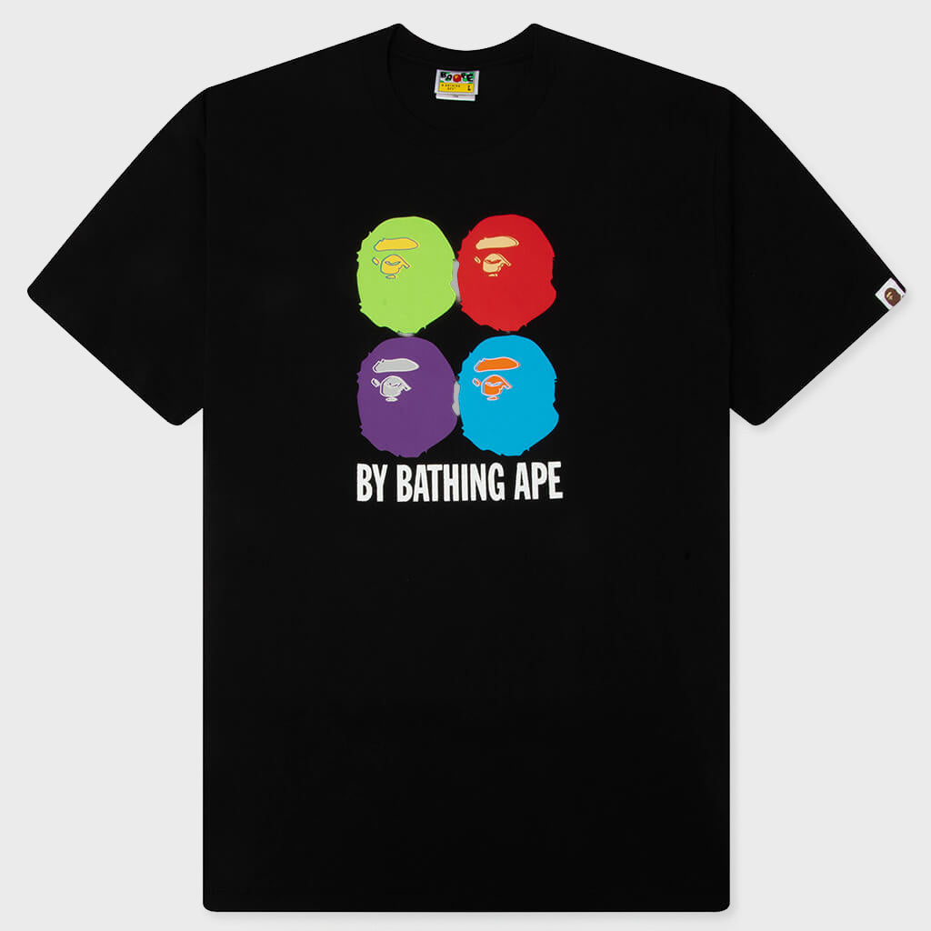 Multi Ape Head By Bathing Ape Relaxed Fit Tee - Black – Feature