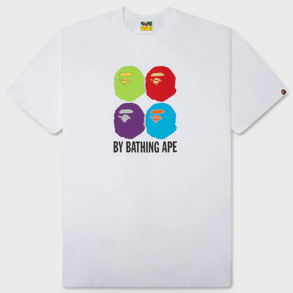 Multi Ape Head By Bathing Ape Relaxed Fit Tee - White