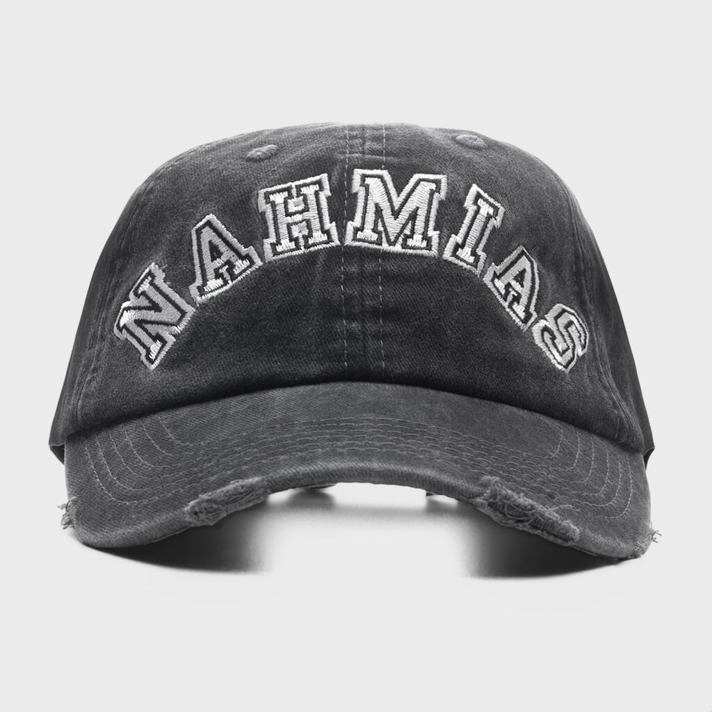 Nahmias Chenille Dad Cap - Off Black