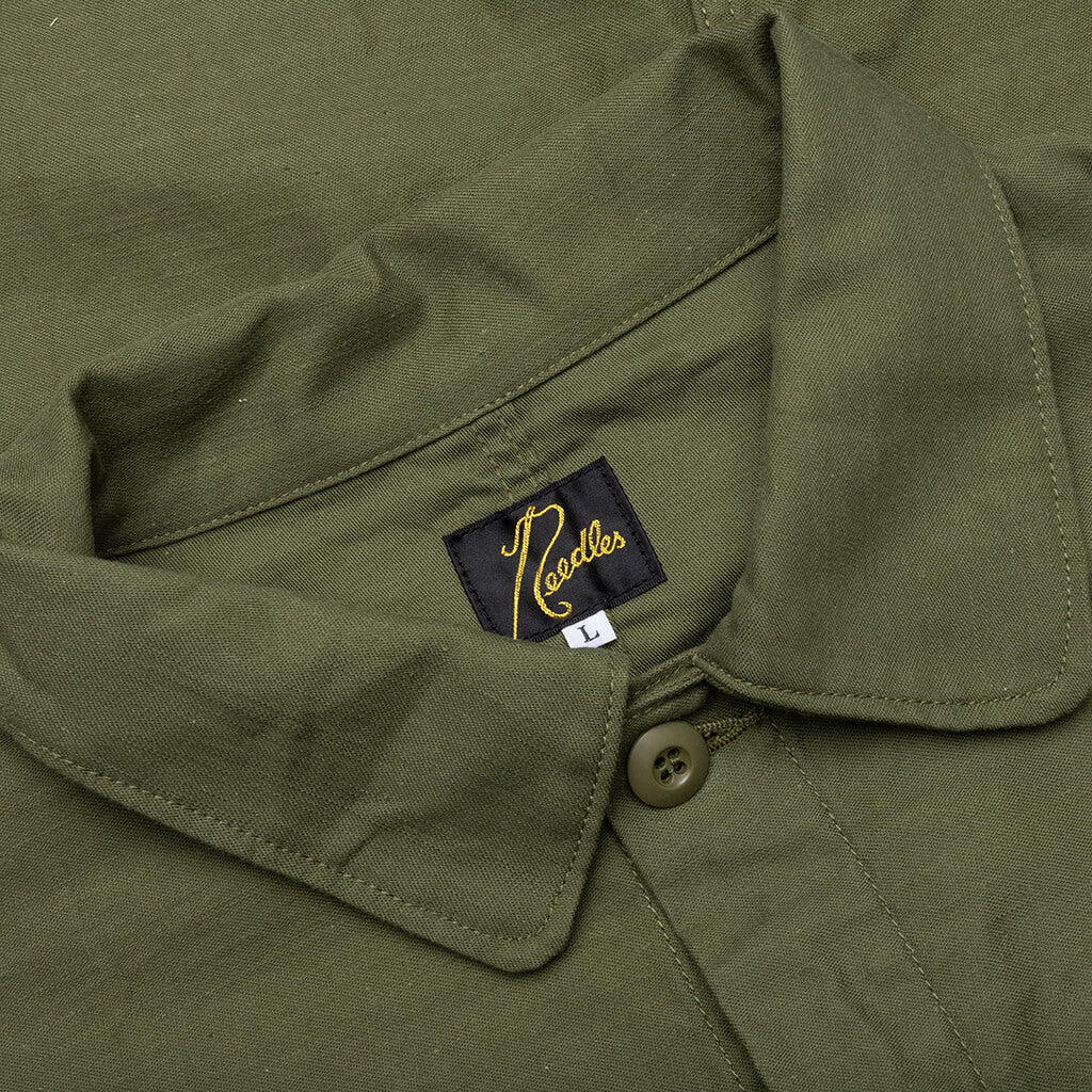D.N. Coverall Back Sateen - Olive – Feature