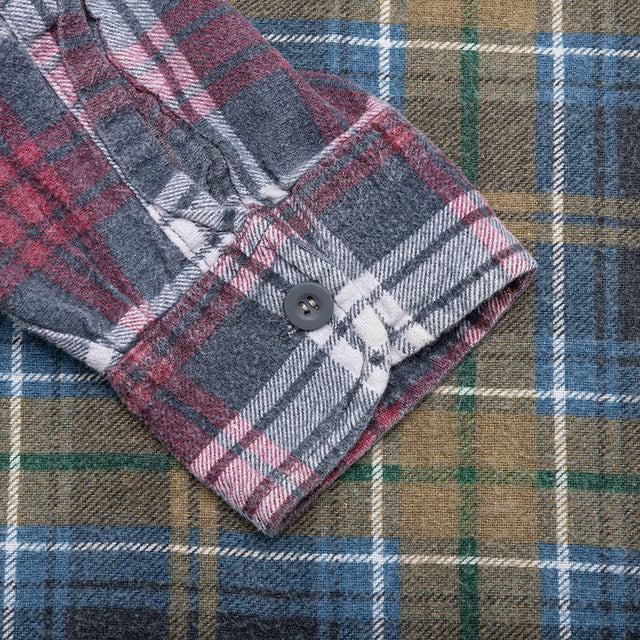 Flannel Shirt Ribbon Wide Reflection Shirt - Assorted – Feature