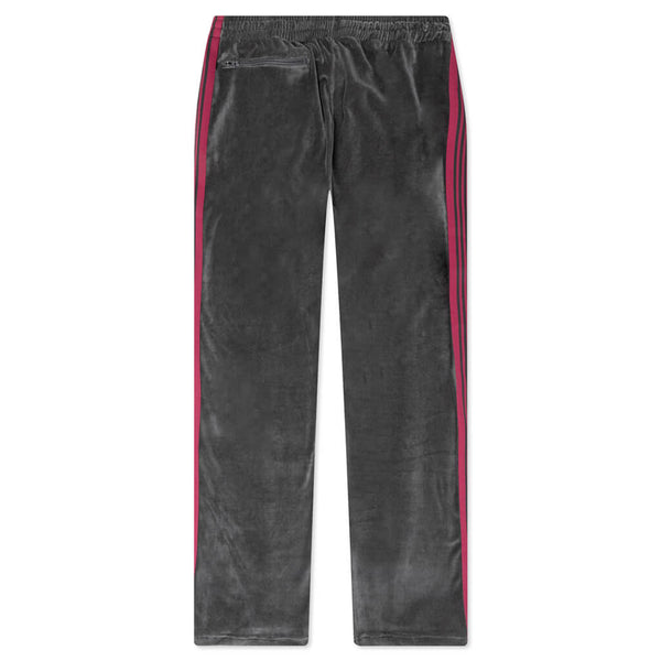 Narrow Track Pant C/PE Velour - Charcoal – Feature