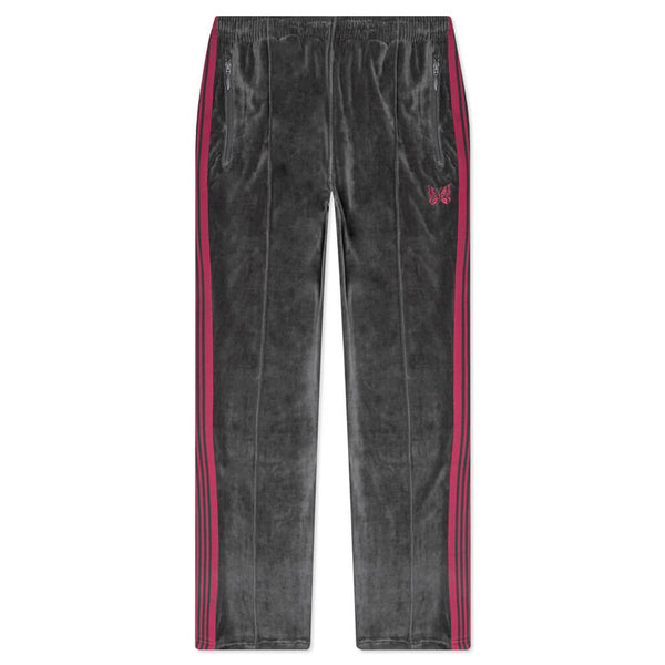 Narrow Track Pant C/PE Velour - Charcoal – Feature