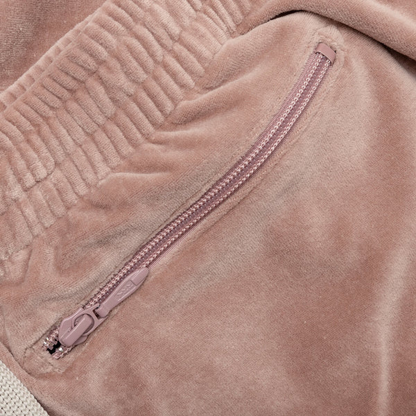 Narrow Track Pant C/PE Velour - Old Rose – Feature