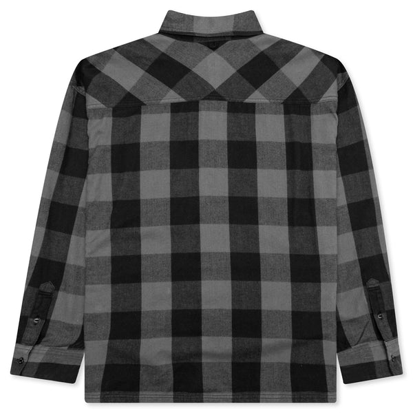 Buffalo Check L/S Shirt - Grey – Feature