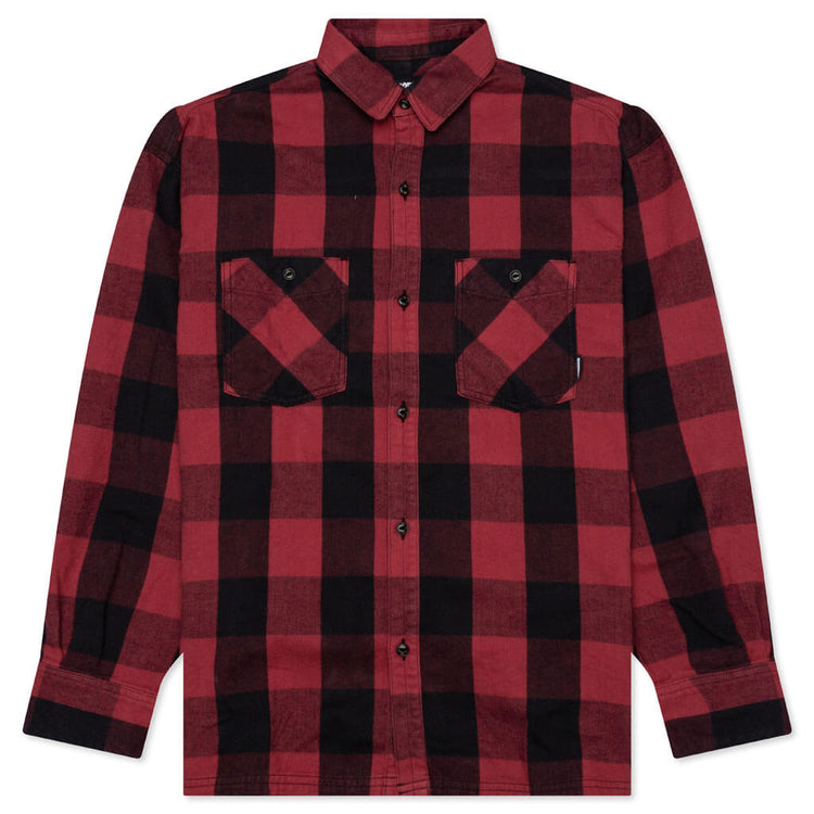 Buffalo Check L/S Shirt - Red – Feature