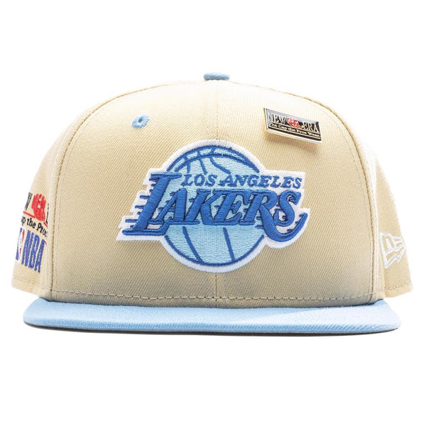 New Era Caps Los Angeles Lakers 59FIFTY Fitted Hat White/Blue