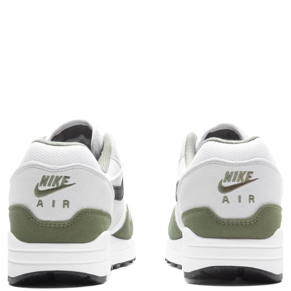 Air Max 1 White Black Medium Olive