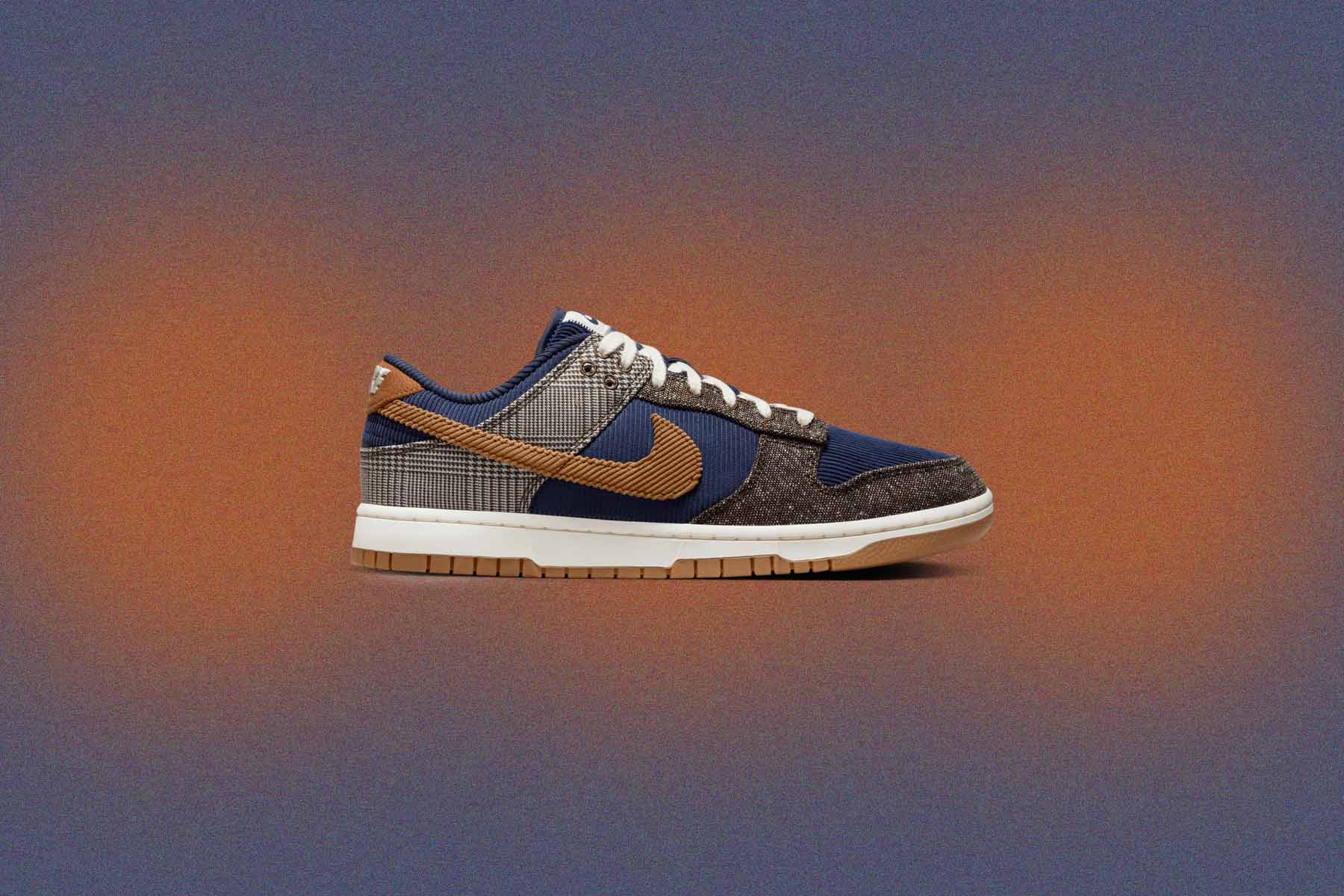 Dunk Low Retro Premium Tweed Corduroy - Midnight Navy/Ale Brown