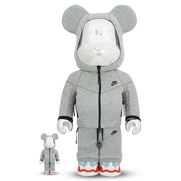 Medicom Toy x Nike Tech Fleece 100% + 400% BE@RBRICK Set