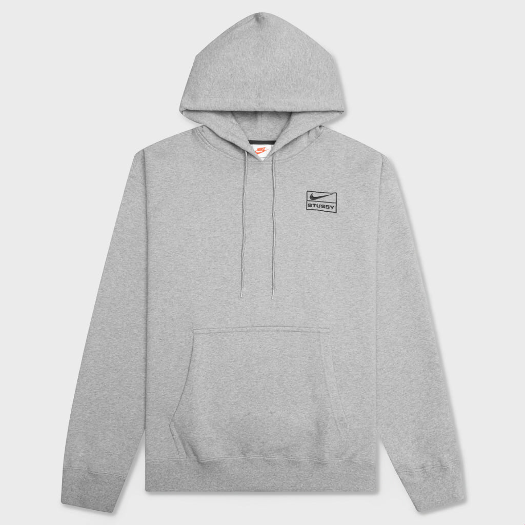 Nike x Stüssy Hooded Sweatshirt - Dark Heather Grey