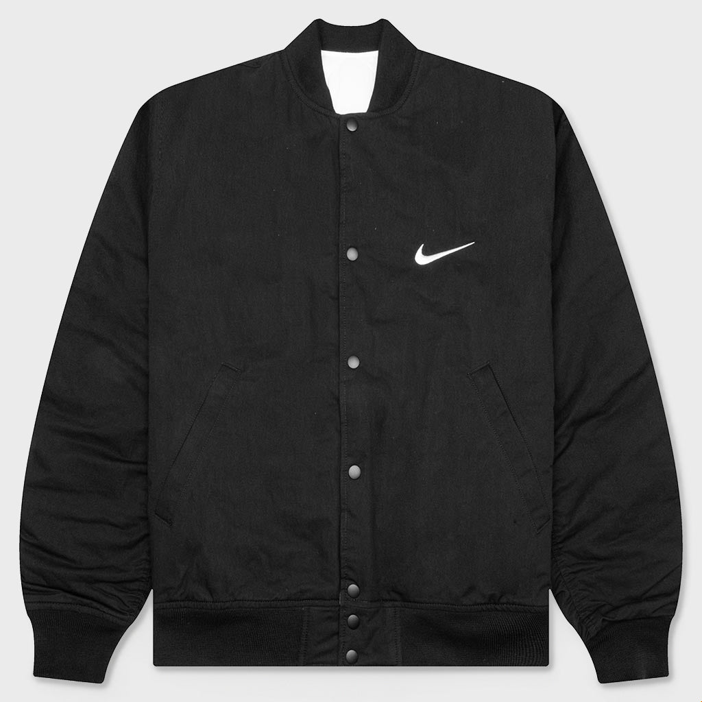 Nike x Stüssy Reversible Varsity Jacket - Black/Sail – Feature