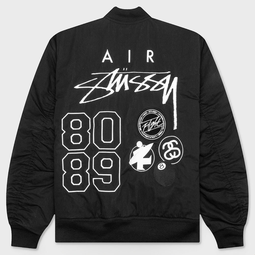 Nike x Stüssy Reversible Varsity Jacket - Black/Sail – Feature