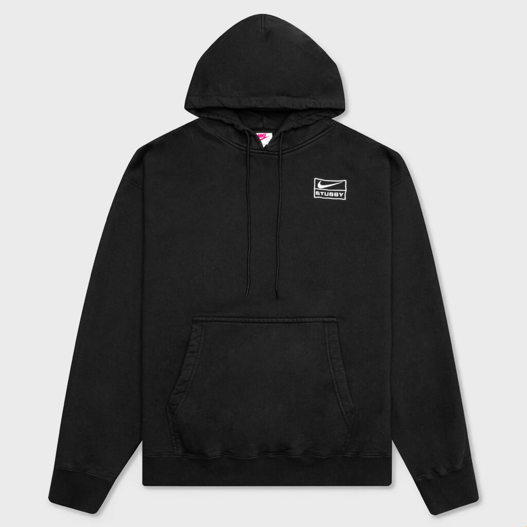 Nike x Stüssy Stone Washed Pullover Hoodie - Black